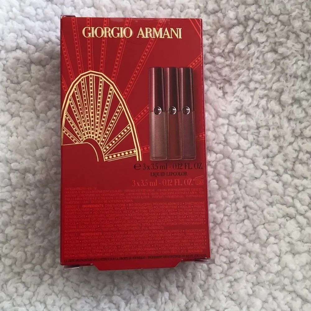 Giorgio Armani Lip Maestro Mini Liquid Lip Color 109, 325 and 405 NIB